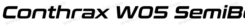 Conthrax W05 SemiBo字体转换
